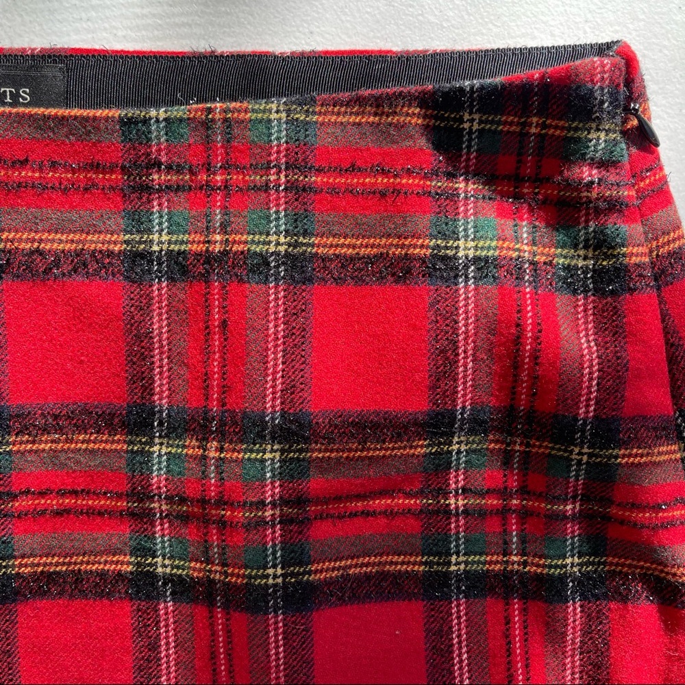 TALBOTS: Red-Black Black Pencil Skirt NWT